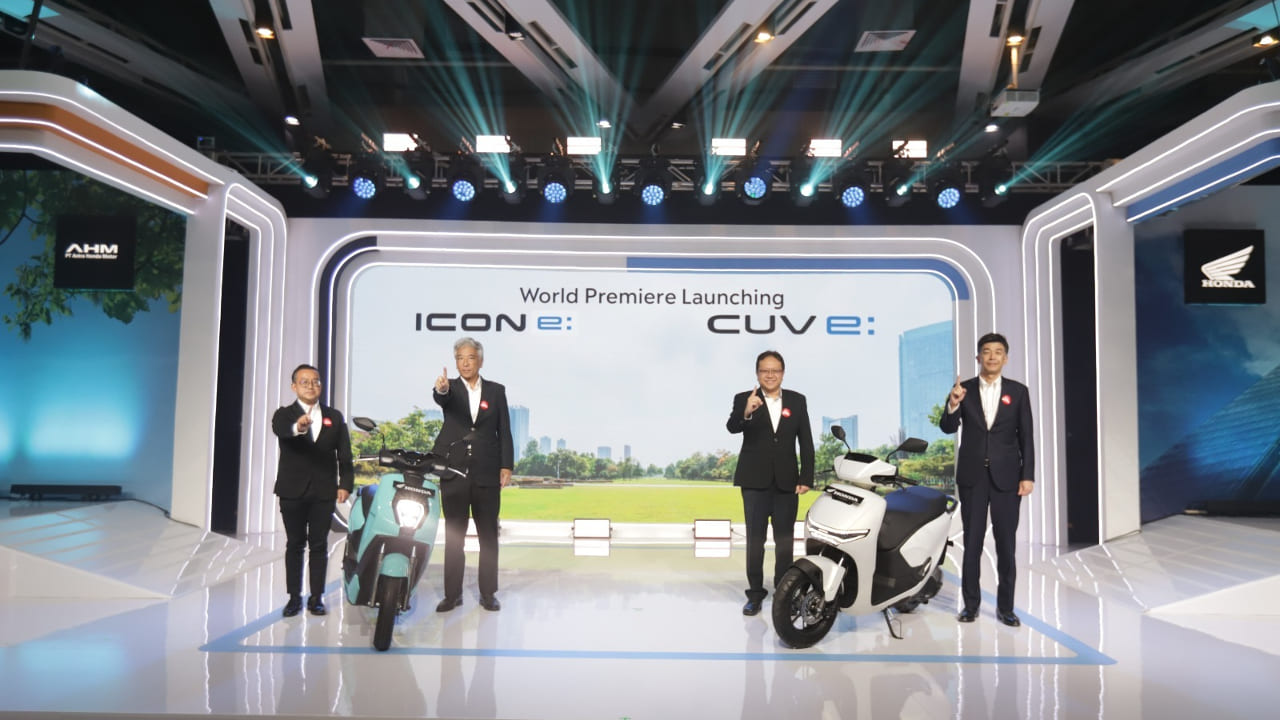 AHM Luncurkan 2 Model Sepeda Motor Listrik Terbaru: Honda ICON e: dan CUV e: