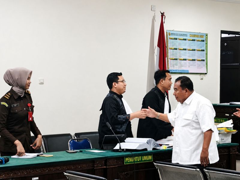 Bando Amin Bantah Perintah Kurangi Tanah GOR Kepahiang di Sidang Tipikor