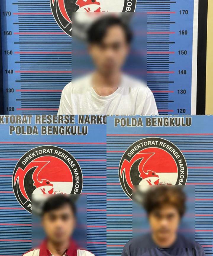 Usai Transaksi Ganja, Tiga Warga Kota Bengkulu Diringkus Polisi