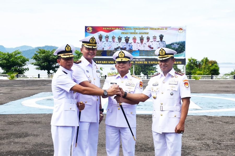 Letkol Laut (P) Nurwahidin Resmi Jabat Danlanal Bengkulu, Dankodaeral II Padang Pimpin Sertijab