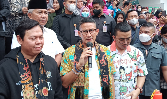 Menparekraf Sandiaga Uno Dorong Pelaku Ekonomi Kreatif di Bengkulu Kembangkan Lapangan Kerja