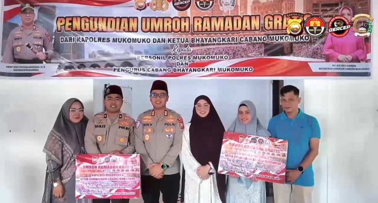 Kapolres Mukomuko Gelar Pengundian Umroh Ramadan Gratis untuk Personel dan Bhayangkari