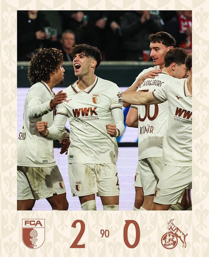 Augsburg Naik ke Peringkat 9 Bundesliga Usai Bungkam Koln 2-0