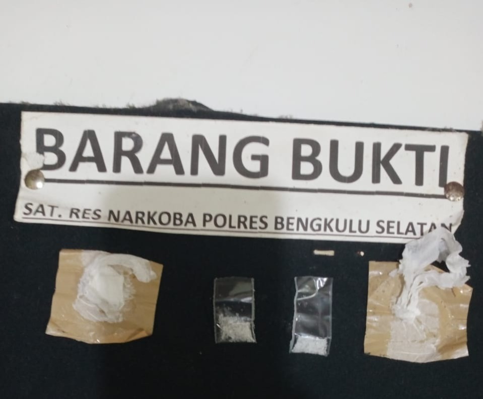 Ketahuan Simpan 2 Paket Sabu, Pria Paruh Baya di Bengkulu Selatan Diringkus Polisi