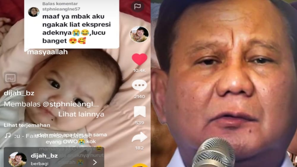 Viral di TikTok, Bayi Gemoy Mirip Capres Prabowo Subianto