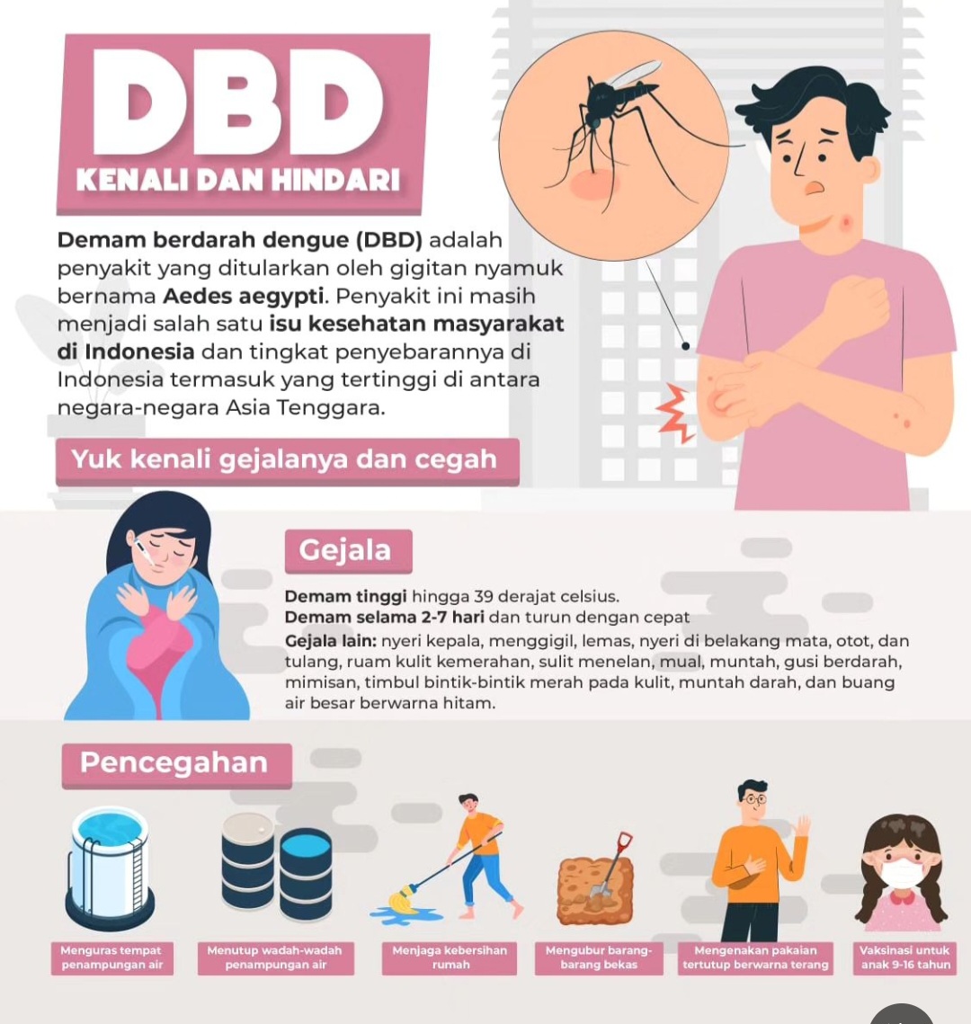 Waspada! Musim Hujan Penyakit DBD Menyerang, Ini 5 Tips Pencegahan dari Gigitan Nyamuk