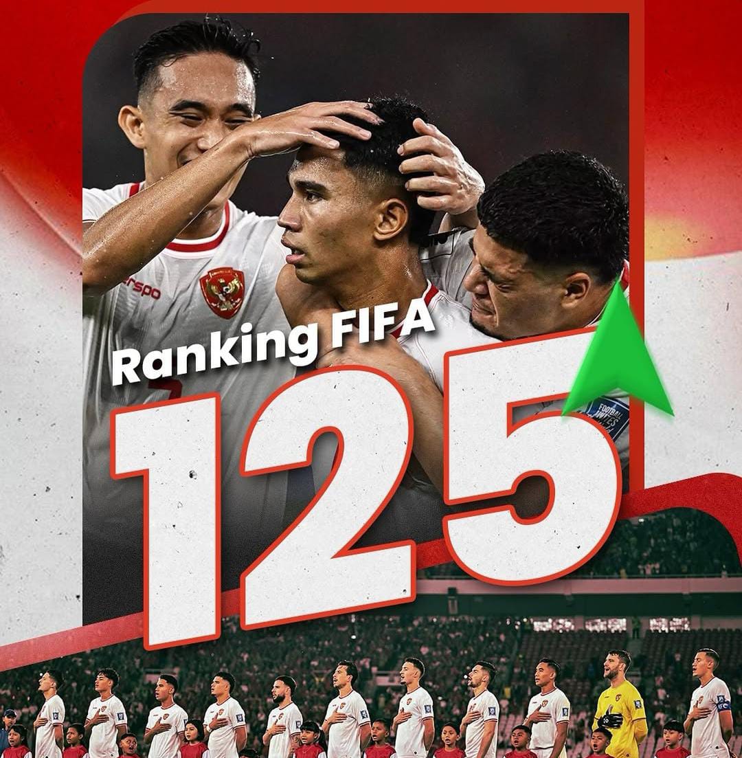 Timnas Indonesia Naik ke Peringkat 125 FIFA, Erick Thohir Optimistis Masuk 100 Besar