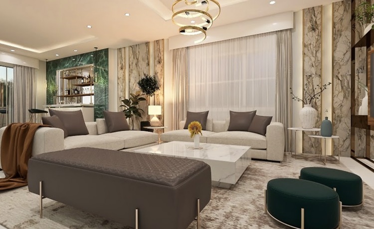 Ini ! 9 Ide Desain Interior Rumah, Kombinasi Warna dan Furniture untuk Ruang Tamu yang Ekslusif 