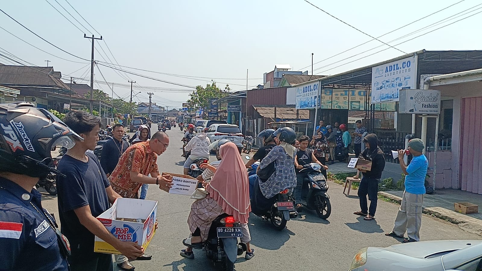 Wabup Rejang Lebong Turun ke Jalan, Ikut Galang Dana Bantu Korban Kebakaran