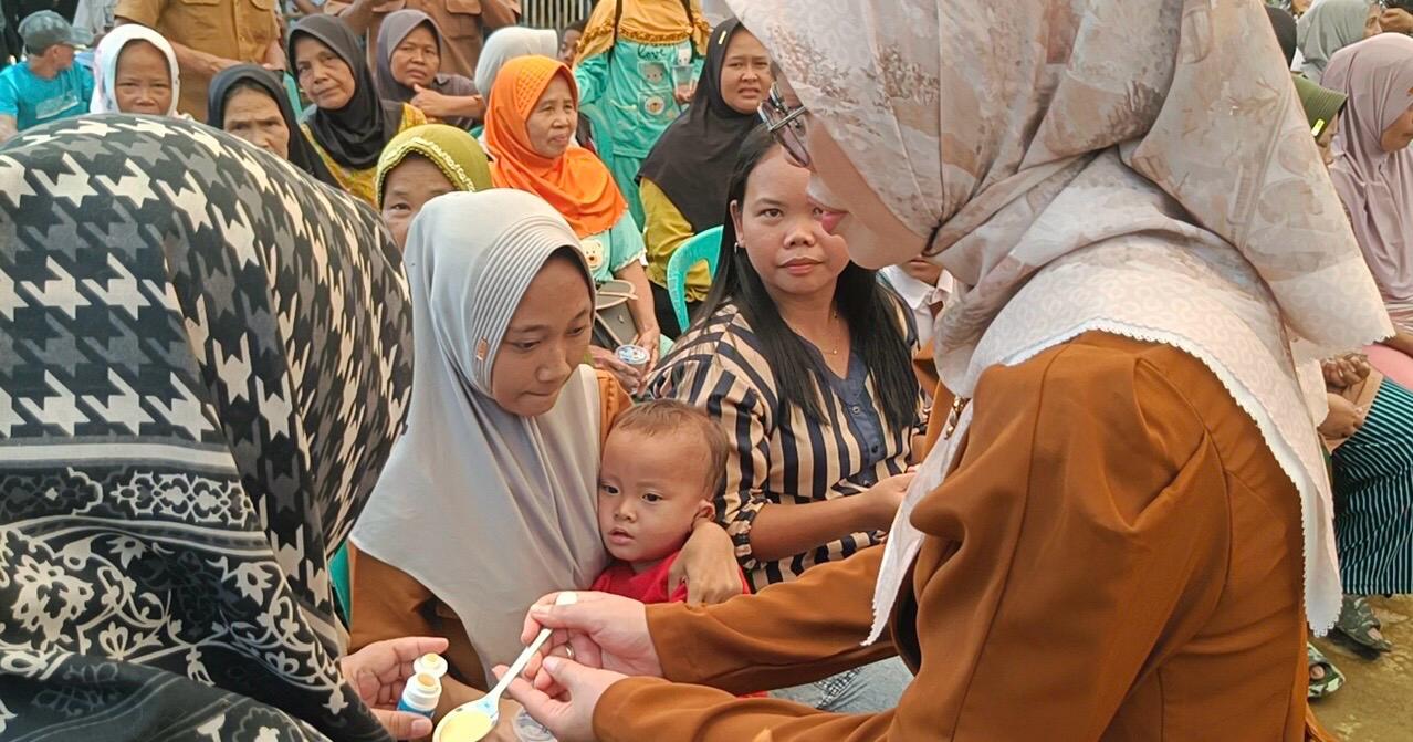 Pemkab Seluma Gelar Pengobatan Massal Cacingan, 670 Warga Jadi  Desa Sungai Petai Sasaran