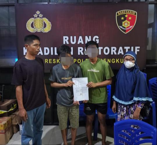 Kasus Pencurian Motor Dan Tas Berisi Uang Rp61 5 Juta Dengan Pelaku 2 Abg Di Bengkulu Berakhir Damai