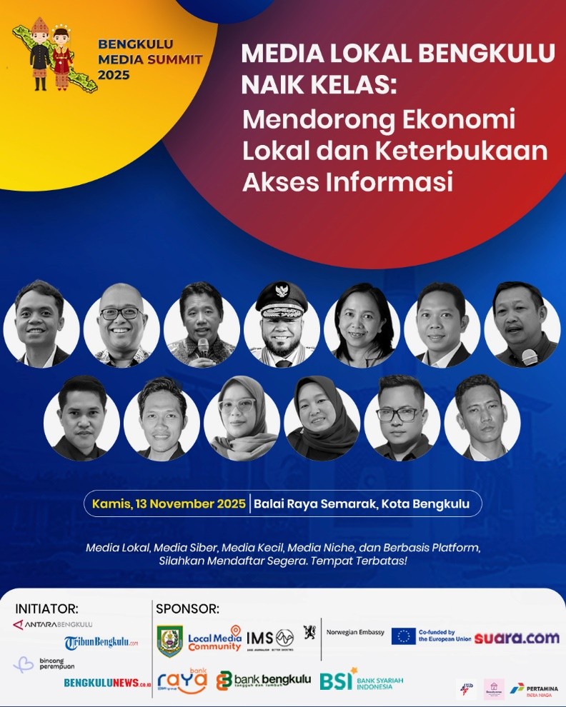 Besok Dibuka! Bengkulu Media Summit 2025 Siap Angkat Media Lokal ke Level Nasional