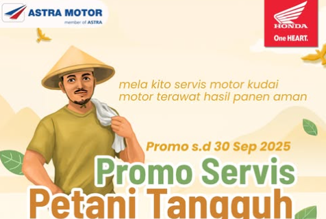 Promo Servis Petani Tangguh, AHASS Bengkulu Hadirkan Perawatan Motor Hemat