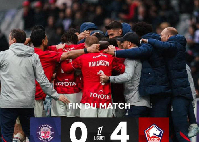 Lille Pesta Gol 4-0 di Markas Toulouse, Amankan Posisi Tiga Besar Klasemen