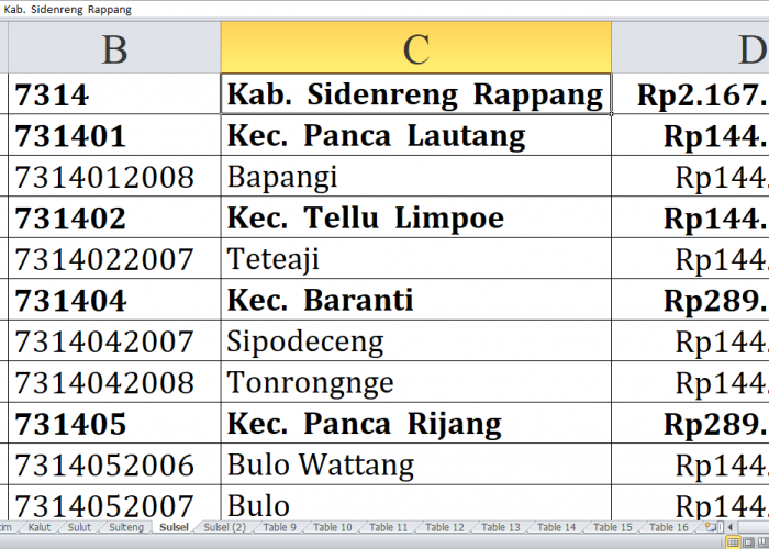 Rincian Desa di Kabupaten Soppeng, Wajo, Sidenreng Rappang dan Pinrang Raih Dana Insentif Desa Tahun 2024