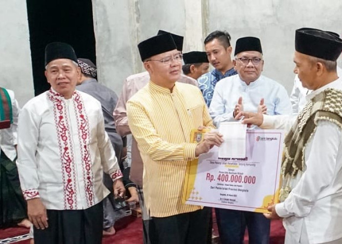 Safari Ramadan di Kaur, Temu Warga Tanjung Kemuning Gubernur Salurkan Bantuan Keagamaan