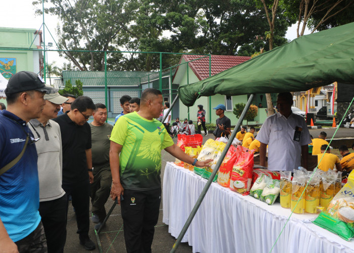 HUT ke-80 Korem 041/Gamas, Jalan Santai dan Bazar Murah Meriahkan Bengkulu