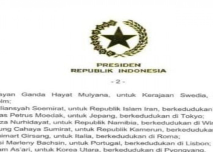 Orang Bengkulu Jadi Duta Besar untuk Portugal, Kader Partai Gerindra