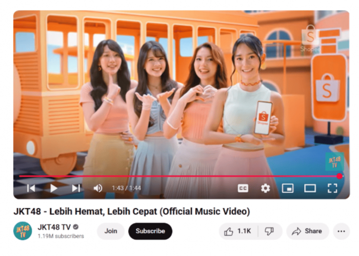 Ada yang Baru dari JKT48! Sapa Penggemar Lewat MV Terbaru Bareng Shopee “Lebih Hemat, Lebih Cepat”