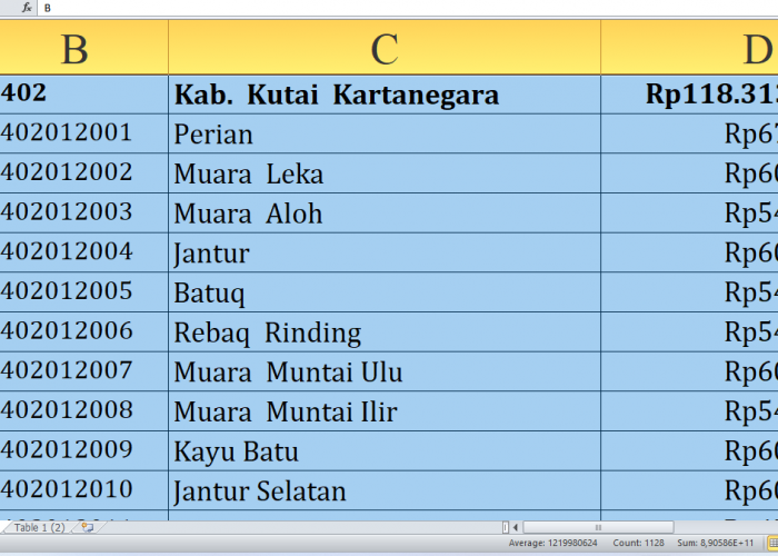 Di Sini Lengkap Rincian Dana Desa 2025 Kutai Kartanegara Provinsi Kaltim Rp200,5 Miliar, Cek Desa Terbesar