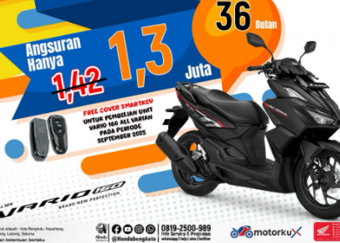 BOOMtober Honda! Astra Motor Bengkulu Tawarkan Diskon Hingga Rp7,2 Juta dan Cicilan Super Ringan!