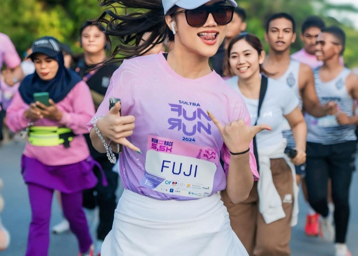 Fuji Menangis saat Acara Run di Kendari, Ini Penyebabnya