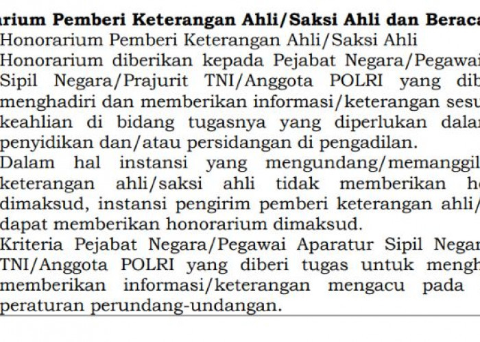 PMK Terbaru Atur Honorarium Saksi Ahli dan Beracara 2026, Pakar Profesional Dibayar Sesuai Harga Pasar