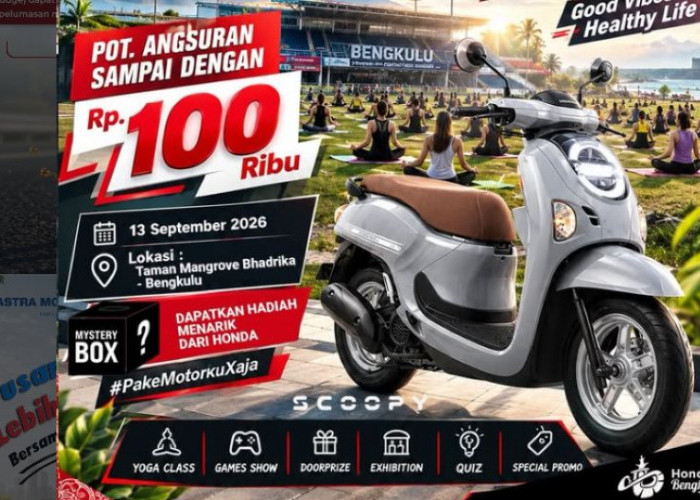 Honda GenSpace Bengkulu Ajak Warga Yoga di Taman Mangrove, Ada Promo Angsuran