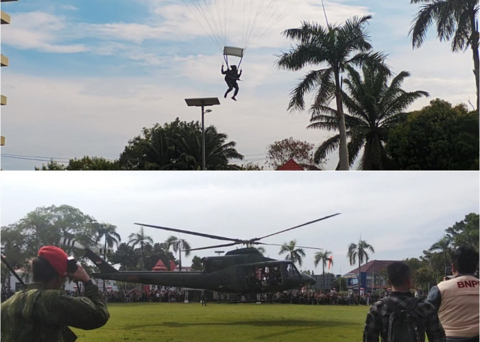Dentuman Bom dan Aksi Helikopter Gegerkan Kantor Gubernur Bengkulu, Kopassus Simulasikan Pembebasan Sandera