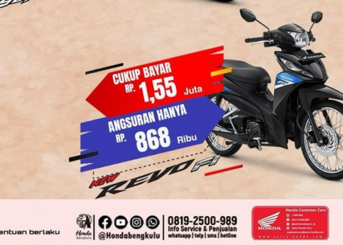 Promo Terbatas: Hanya Rp1,55 Juta untuk Bawa Pulang Honda New Revo FI, Cek Spesifikasinya!