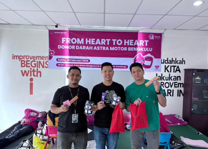 Implementasi AM Health, Astra Motor Bengkulu Sukses Gelar Donor Darah