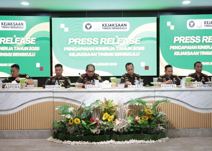 Kejati Bengkulu Selamatkan Uang Negara Rp1,4 Triliun dan Jerat 49 Tersangka Korupsi Sepanjang 2025