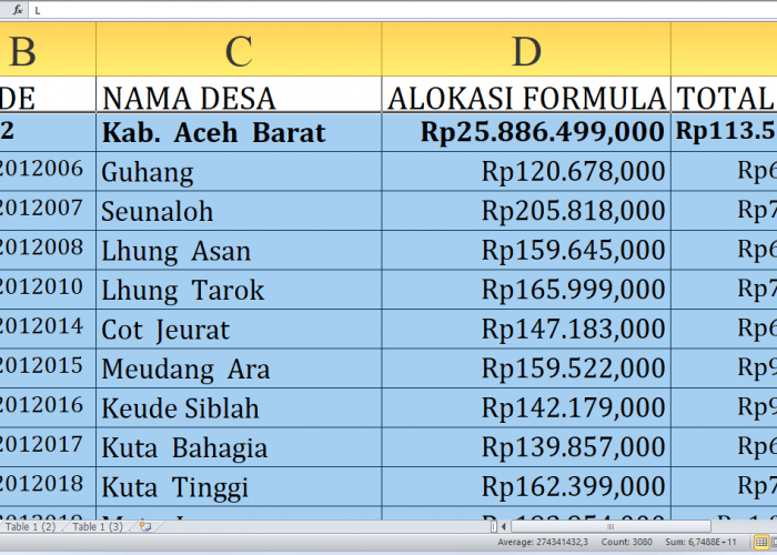 Rincian Dana Desa 2025 Aceh Barat Daya Provinsi Aceh: Desa Mana yang Dapat Kucuran Terbesar?