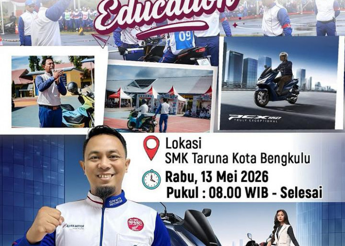 #Cari_Aman Sejak Dini, Astra Motor Bengkulu Gelar Safety Riding Education di SMK Taruna