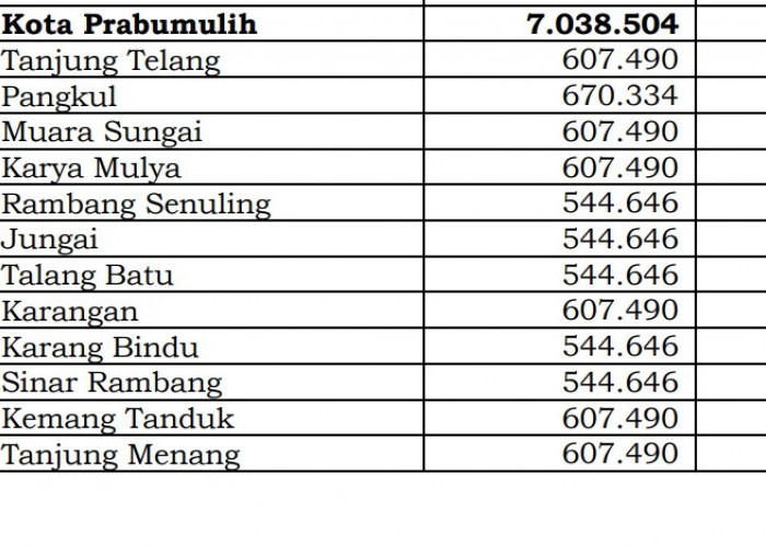 Ini Pembagian Dana Desa 2024 Prabumulih, Sumatera Selatan: Hanya 1 Desa 1 Miliar