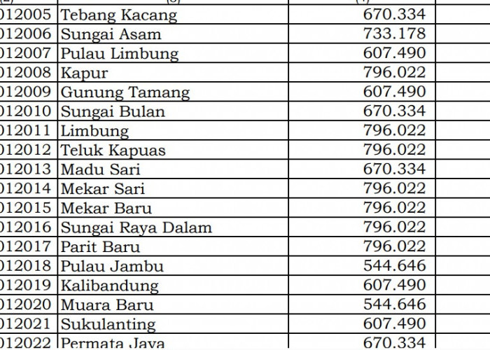 Rincian Dana Desa 2024 Kubu Raya, Kalimantan Barat! Cek Jawabannya di Sini