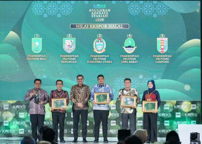 Bengkulu Raih Dua Penghargaan Adinata Syariah 2026, Produk Halal dan Literasi Syariah Makin Diakui
