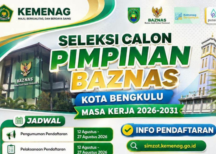 Mau Jadi Pimpinan BAZNAS Kota Bengkulu? Ini Dokumen dan Materi Ujiannya