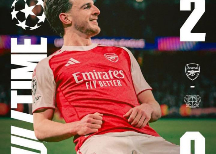 Tampil Dominan di Kandang, Arsenal Singkirkan Bayer Leverkusen dari Liga Champions