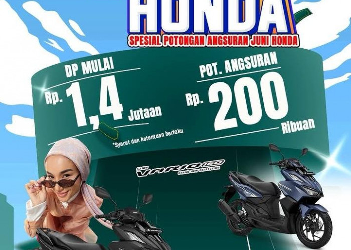 Honda Vario 160 Dapat Promo Spesial Juni 2026, DP Ringan dan Potongan Angsuran Menarik