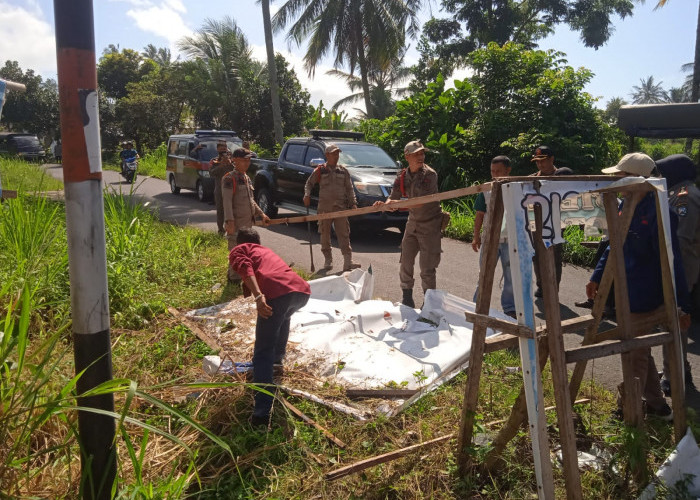 Ditertibkan! Masuk Masa Tenang Masih Terpasang APK 2 Kecamatan di Kepahiang