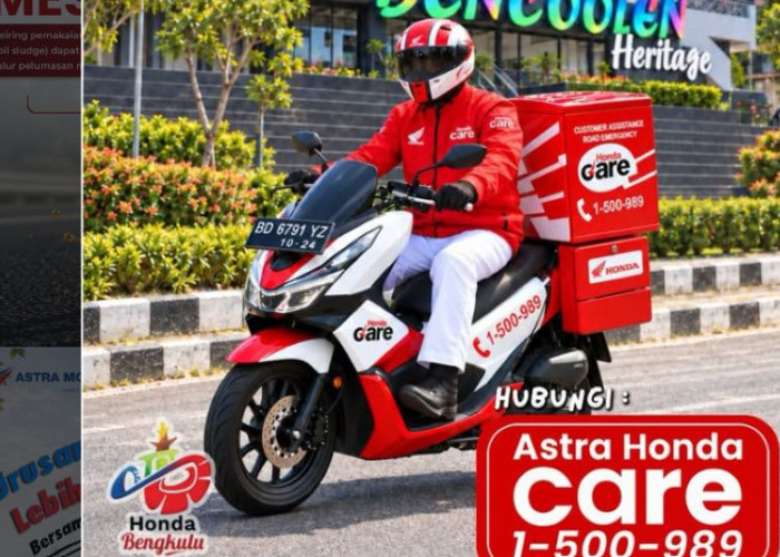 Motor Bermasalah di Jalan? Astra Motor Bengkulu Ingatkan Ada HondaCare