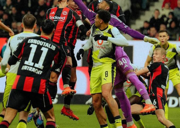 Saling Kejar Gol, Frankfurt vs Dortmund Sajikan Drama Hingga Menit 90+6