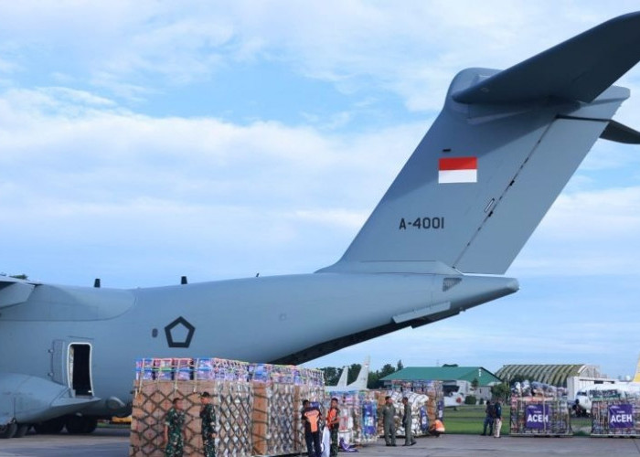 A400M TNI AU Diterbangkan, Bantuan Bencana Disalurkan ke Aceh dan Sumatera