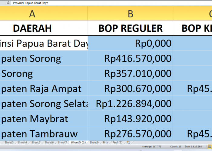 Dana BOP Pendidikan Nonformal 2025 Papua Selatan dan Papua Barat Daya: Ini Rincian di Setiap Wilayah