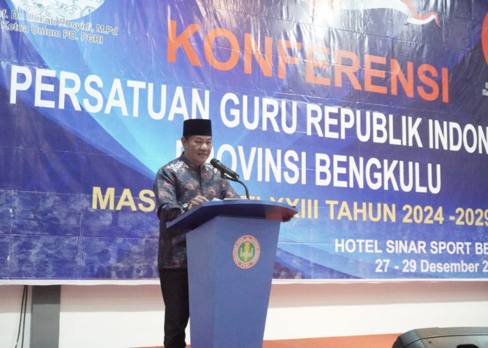 Konferensi PGRI Bengkulu Dorong Hak Guru Jadi Prioritas, Rosjonsyah Tekankan Peran Strategis Pendidikan