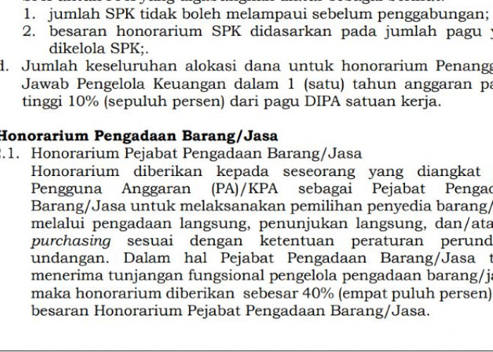 PMK Terbaru Batasi Honorarium Pengadaan Barang dan Jasa 2026, Maksimal Rp44 Juta per Tahun