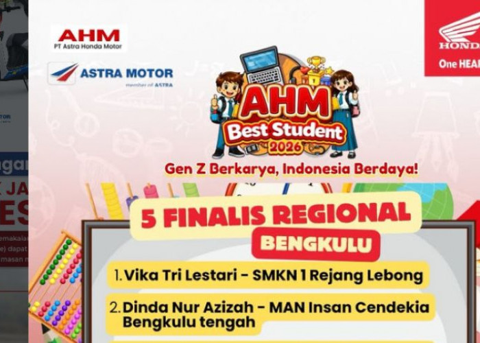 5 Finalis AHM Best Student 2026 Regional Bengkulu, Ini Nama dan Asal Sekolahnya