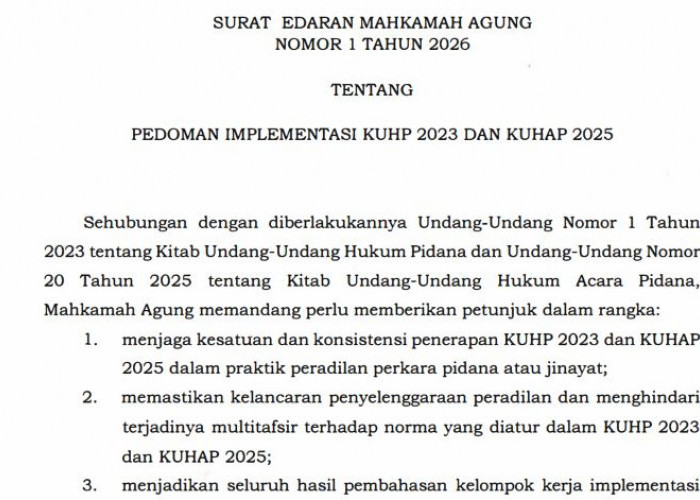KUHAP Baru Berlaku, Perkara Lama Tak Otomatis Ikut Aturan Baru