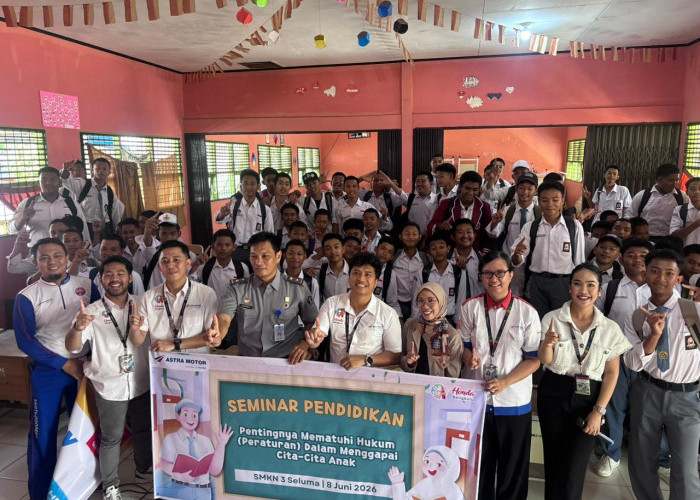 Seminar Pendidikan, Astra Motor Bengkulu Bekali Siswa SMKN 3 Seluma dengan Edukasi Hukum dan Literasi Digital